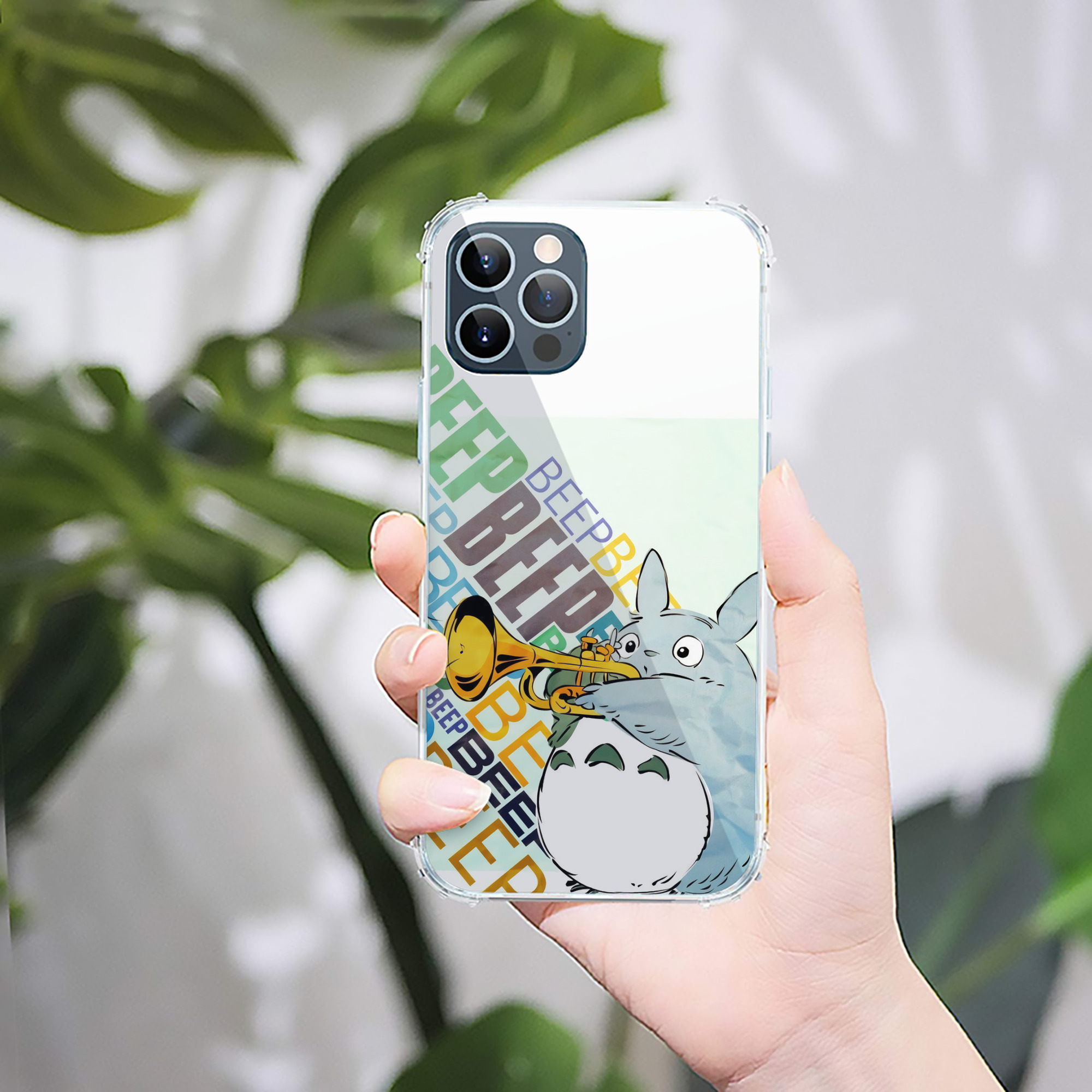（画像用） となりのトトロ 草壁メイ 草壁サツキ My Neighbor Totoro Satsuki Kusakabe Mei Kusakabe 【iPhone 12シリーズ対応】透明スマホケース（クリアソフトケース）
